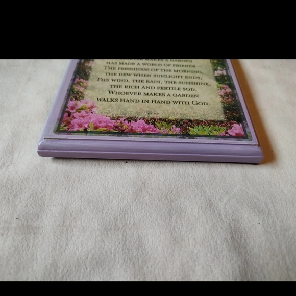 Simple Treasures Plaque, NWT, Inspirational, Purple, Garden, Poetry - Picture 6 of 12